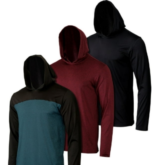 Real Essentials Boys Pullover Performance Dry Wick Hoodie, Sizes 4-20 -color red - Picture 1 of 10
